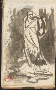 Stående kvindefigur af George Romney