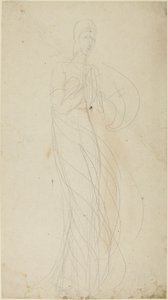 Stående kvindefigur af George Romney