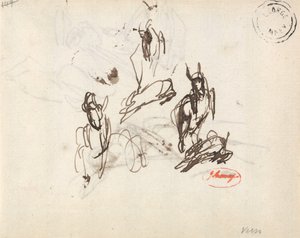 Studier af en pige med en legende ged af George Romney