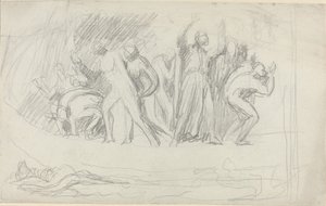 Studie til "The Deluge" af George Romney