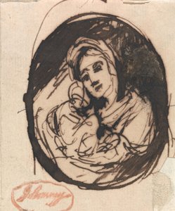 Studie af en mor og et barn af George Romney
