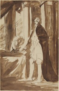 Studie til et portræt af en mand af George Romney