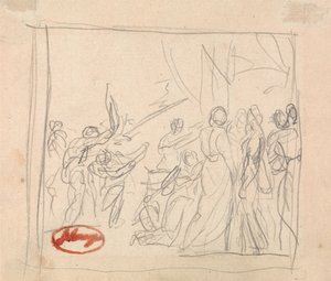 Kroketkampen, der gik helt galt af George Romney