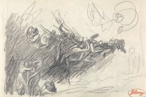 De tre nåder og djævler, der håner Kristus for 