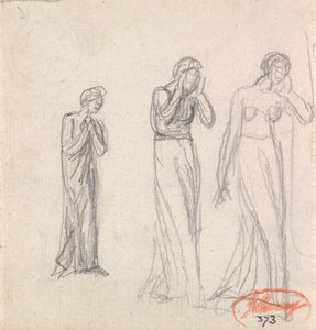 Tre sørgende kvinder af George Romney