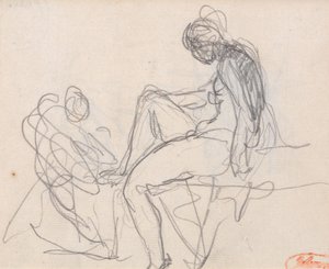 To figurer: Sandsynligvis til Dianas bad af George Romney