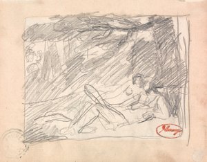 To elskende i et landskab af George Romney