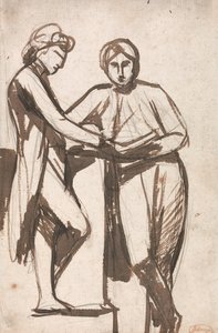 To stående unge mænd af George Romney