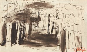 Skovscene af George Romney