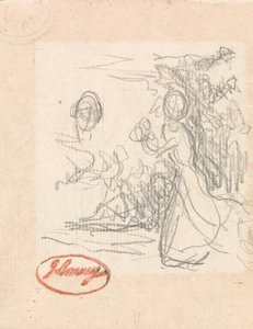 Ung dame, muligvis på flugt af George Romney