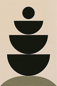 Balance Ritual, 2024 (akryl på lærred) af George Rosaly