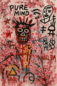 Healing Eyes, 2025 (akryl på lærred) af George Rosaly