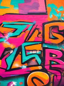 Neonsymfoni, 21. århundrede (maleri) af George Rosaly