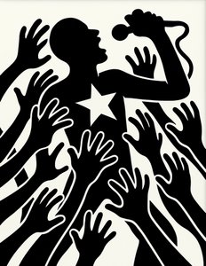 Rise Against the Pull, 2025 (akryl på lærred) af George Rosaly