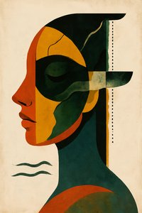 The Weight of Now, 2025 (akryl på lærred)