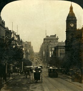 Cities of the Sunny South, Melbourne, Victoria, Australien, 1909.