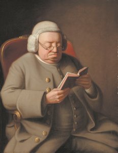 Portræt af Isaac Brodeau, der læser en bog, 1700-tallet