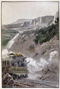 Det var lige så smukt som Wyoming National Park (side 285) i "The Testament of an Excentric" af Jules Verne af George Roux