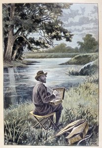 Du skulle have været døv for ikke at høre pejlingerne... (side 102) i "" Testamente om en excentriker"" af Jules Verne af George Roux