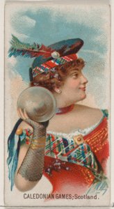 Caledonian Games, Skotland, fra Holidays-serien N80 til Duke-cigaretter, 1890., 1890.
