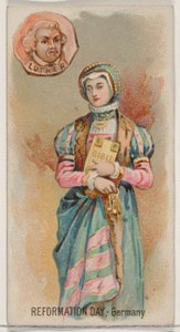 Reformation Day, Tyskland, fra Holidays-serien N80 for Duke-cigaretter, 1890., 1890.