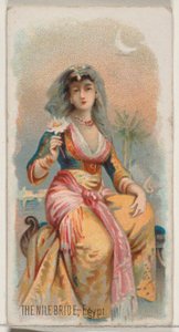 The Nile Bride, Egypt, fra Holidays-serien N80 til Duke-cigaretter, 1890., 1890.