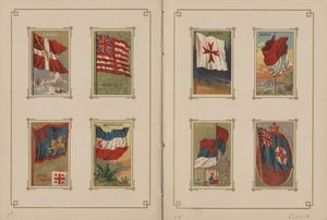 Alle nationers flag og alle stater og territorier i Amerikas Forenede Stater - Sider 19 og 20, 1887 af George S. and Sons Harris