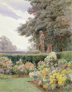 Et hjørne af haven (wc) af George Samuel Elgood