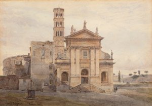 Basilikaen St Francesca Romana, Rom af George Samuel Elgood