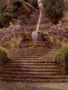 Kaskaden, Villa Cicogna af George Samuel Elgood