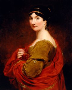 Frederika, grevinde af Mansfield (olie på lærred)