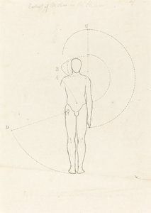Bevægelsens omfang, én figur af George Scharf after John Flaxman