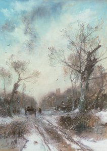 Vinterlandskab af George Sheffield