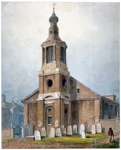Church of St Anne, Dean Street, Soho, London, 1828