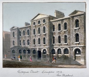Giltspur Street Compter, City of London, 1812. af George Shepherd