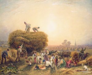 Høslæt, 1832 (wc på papir) af George Shepherd