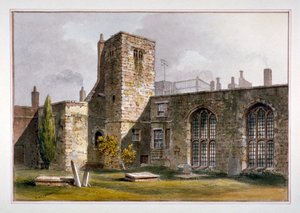 Udsigt over Savoy Chapel, Savoy Palace, Westminster, 1819 af George Shepherd