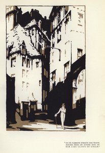 Illustration til The Happy Hypocrite af Max Beerbohm (farve litho) af George Sheringham