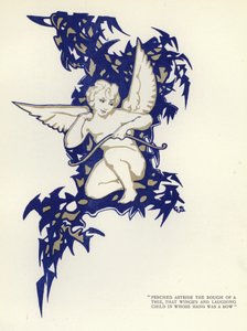 Illustration til The Happy Hypocrite af Max Beerbohm (farve litho) af George Sheringham