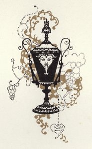 Illustration til The Happy Hypocrite af Max Beerbohm (farve litho) af George Sheringham