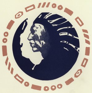 Den dårlige indianer (farve litho) af George Sheringham