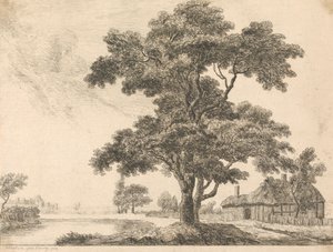 Landskab med Windsor Castle af George Simon Harcourt