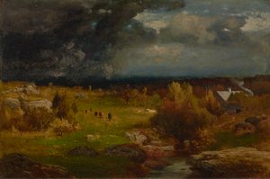 Oprydning 1875 (olie på lærred) af George Snr. Inness