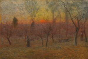 Gathering Wood, Montclair, New Jersey, 1889 af George Snr. Inness