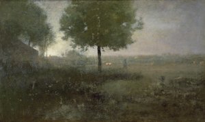 Tåget morgen, Montclair af George Snr. Inness