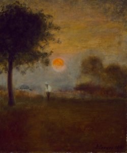 Måneopgang, 1891 af George Snr. Inness