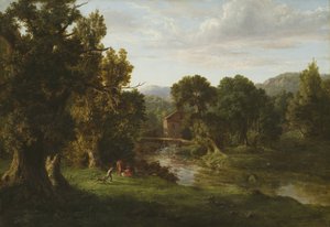 Den gamle Mølle, 1849 af George Snr. Inness