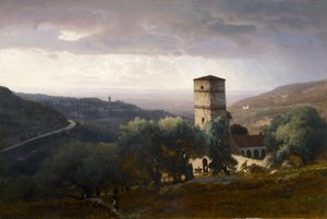 Udsigt over Rom fra Tivoli af George Snr. Inness