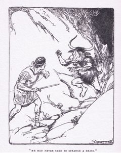 Han havde aldrig set så mærkeligt et udyr, fra The Heroes udgivet af George Allen og Unwin 1929 af George Soper