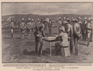 Høring af klager, med Essex-regimentets ordensrum i Bloemfontein